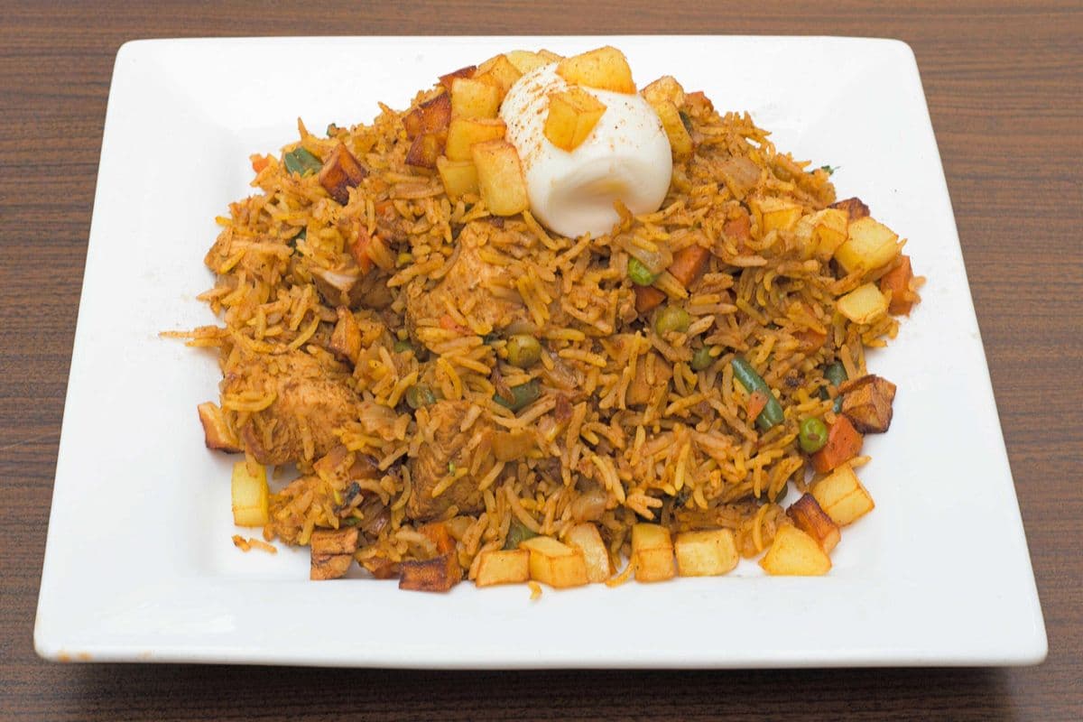 o BIRYANI RICE - PRAWNS