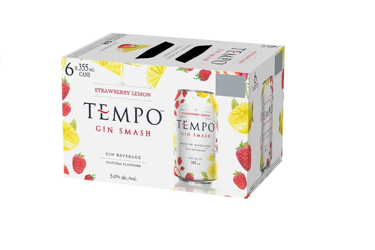 113982 - Tempo Gin Strawberry Lemon (6 x 355ml)