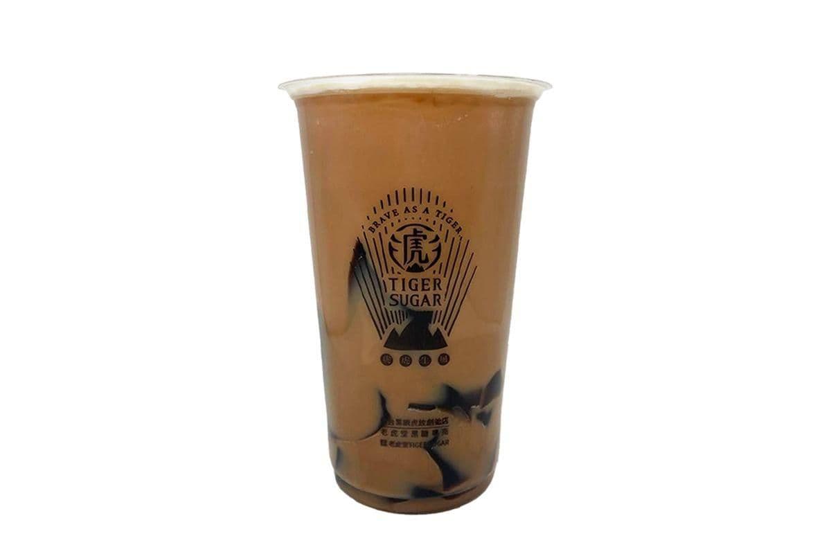 Classic Milk Tea w/Grass Jelly / 燒仙草經典奶茶