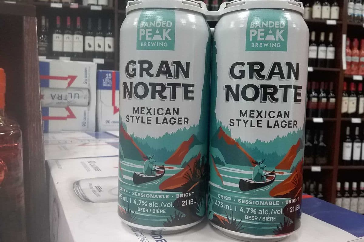 Banded Peak Gran Norte (Mexican style lager) (1 x  4 x 473 ml cans)