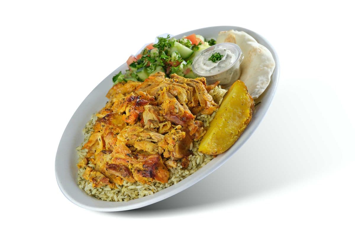 chicken shawarma plate