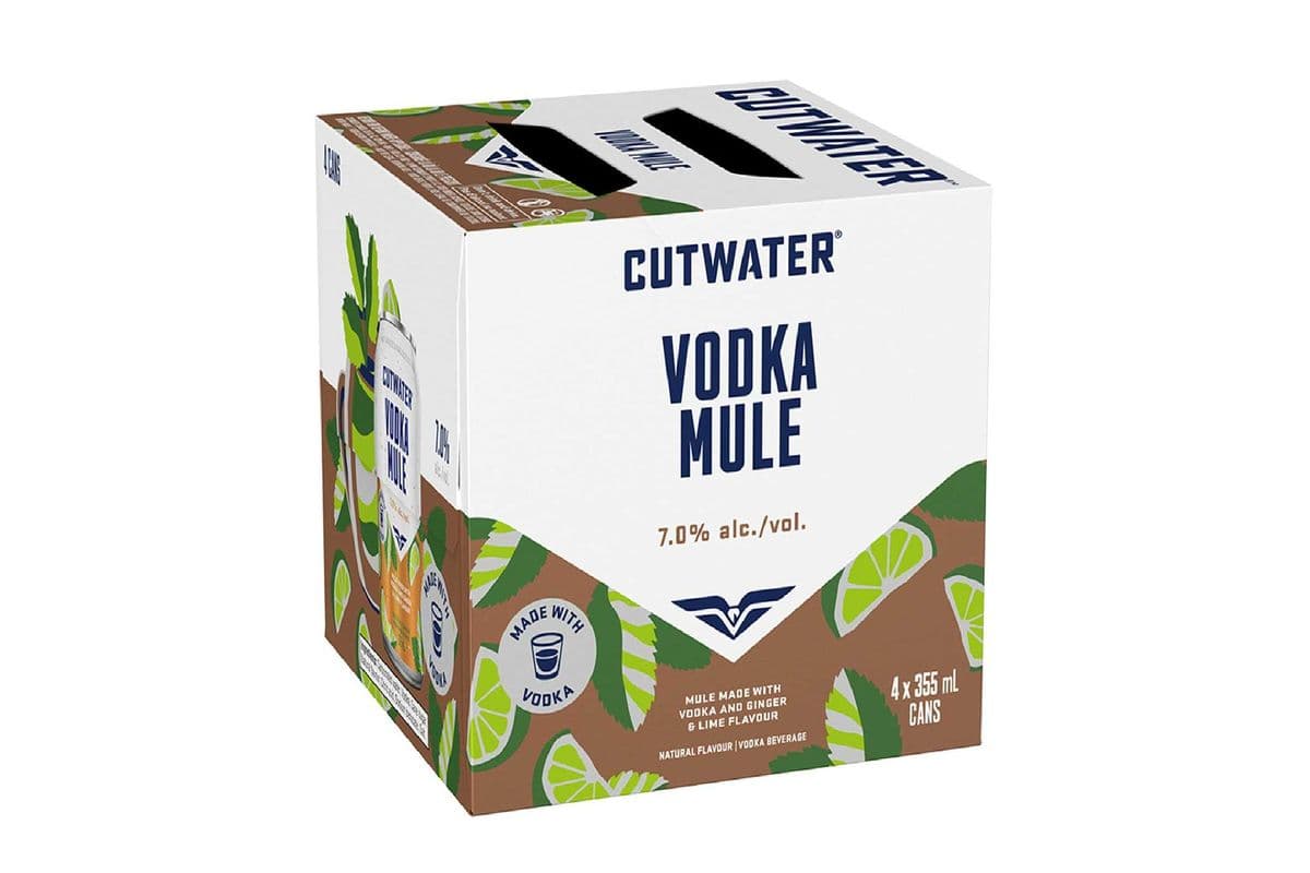 120880. CUTWATER VODKA MULE (4 x 355ML (CANS))