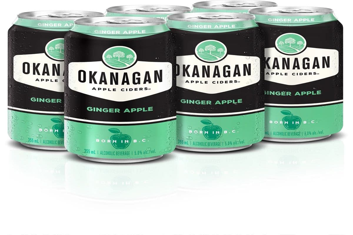 Okanagan Premium Ginger Apple Cans (6 x 355ml)