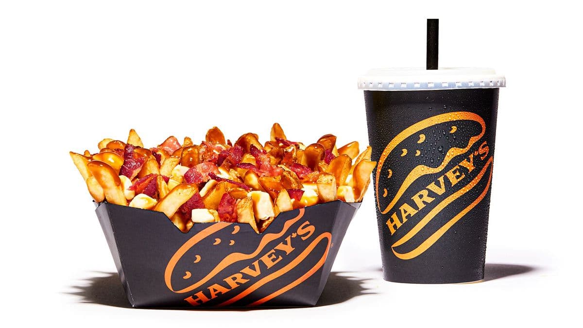 Large Bacon Double Cheese Poutine Combo 1400-1670 cals