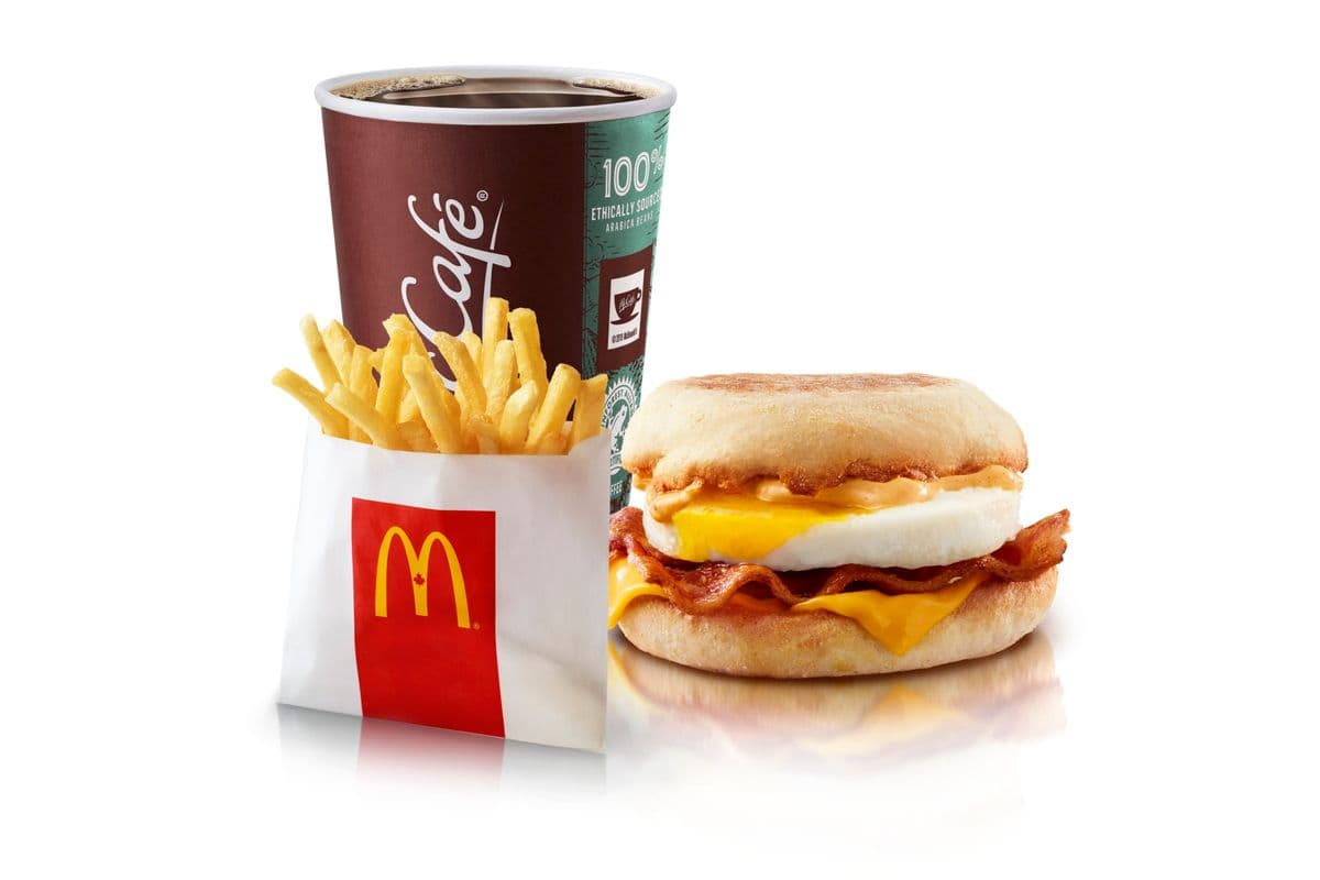 Spicy Habanero Bacon 'N Egg McMuffin Extra Value Meal [560-640 Cals]