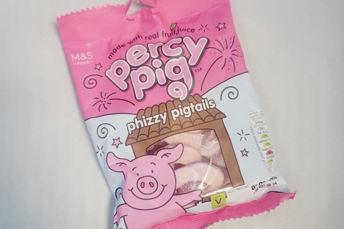 Percy Pig Phizzy Pigtails (85g)