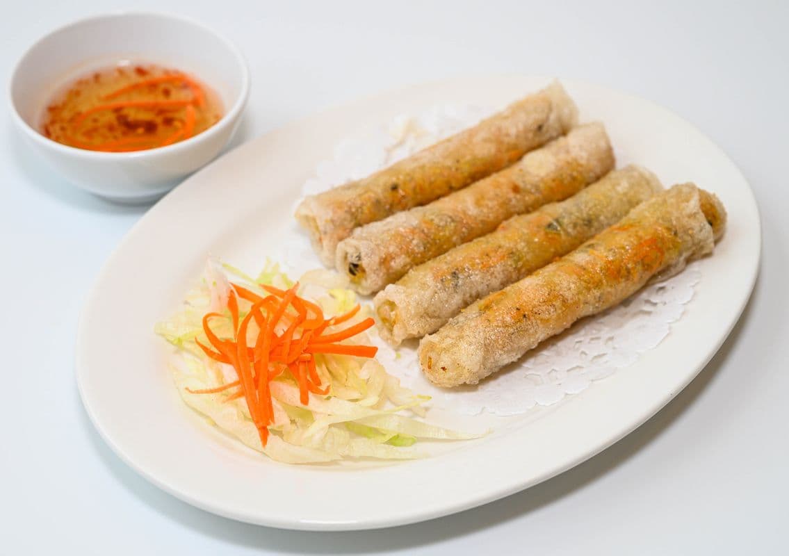 2. Deep-Fried Gluten Free Pork Spring Rolls (4 pcs)
