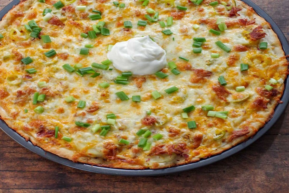 Large Perogy Pizza