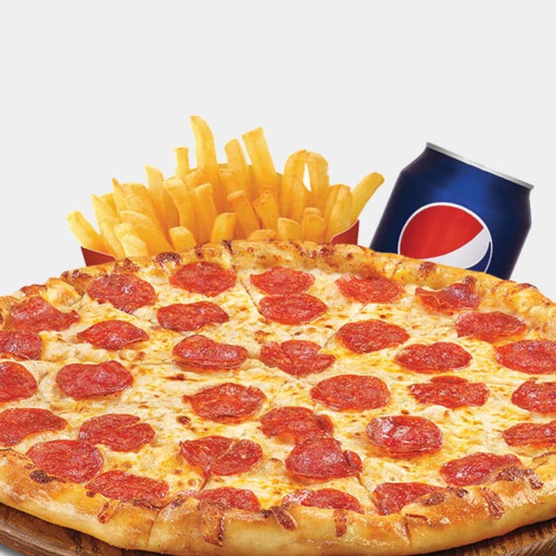 Spécial 6# 1 X-Large pizza (choix 1 à 15) + patates frites / Special 6# 1 X-Large Pizza (Choice 1 to 15) + French Fries