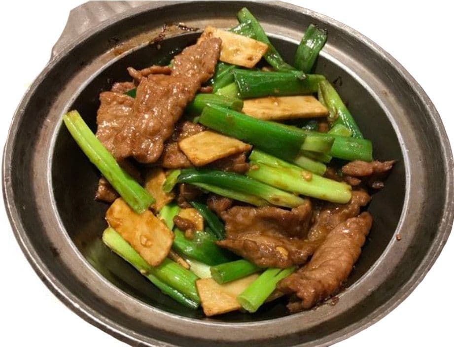 41. Beef with Ginger and Onions in Oyster Sauce 蚝油薑沖牛肉