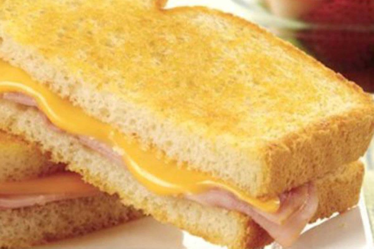 Turkey and Cheese Sandwich.