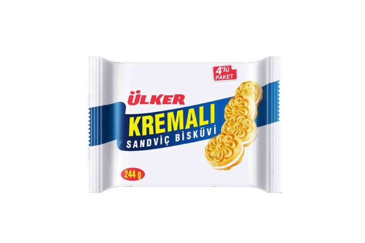 Ulker Cream Sandwich Biscuit (4 pcs) (244g)