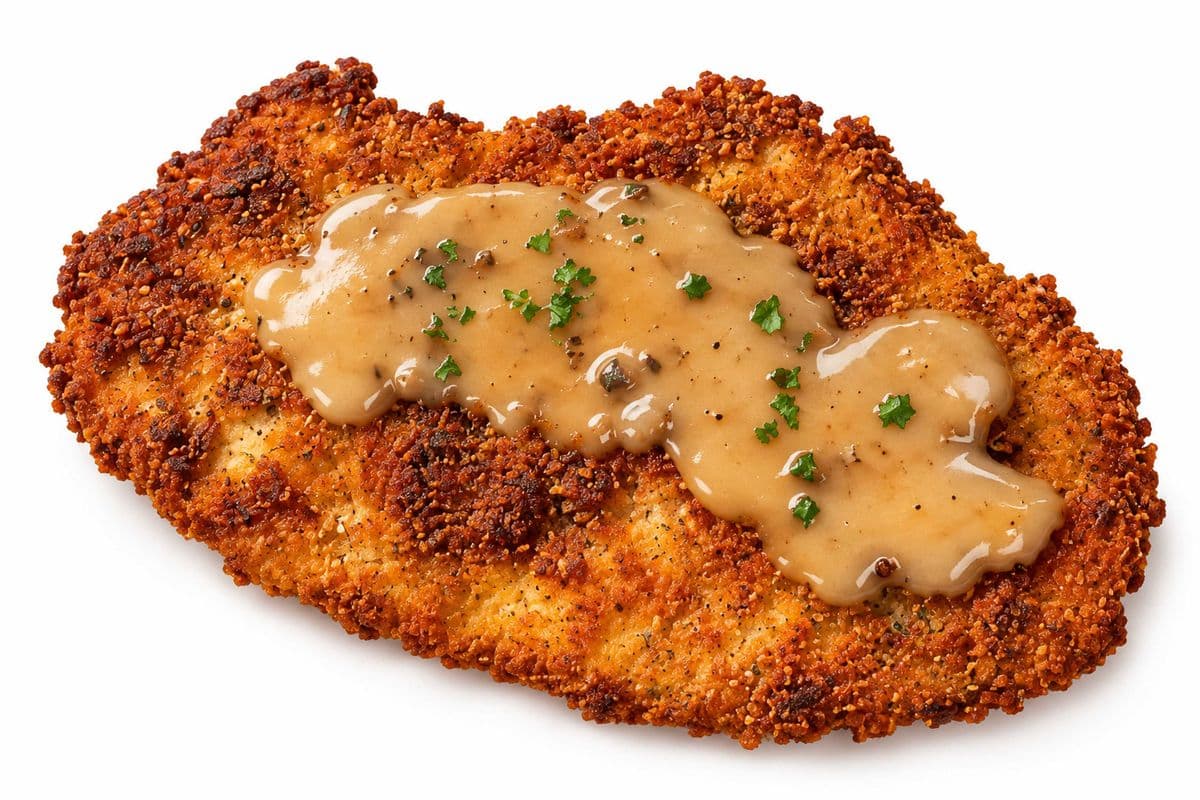 Schnitzel — With Gravy