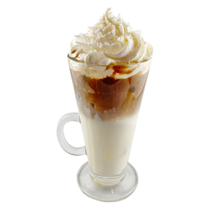 Cold Coconut and Condensed Milk Batida Mix with a Shot of Expresso - Batida Fria com Café