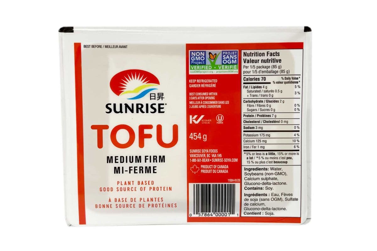 Sunrise Medium Firm Tofu (454 g)