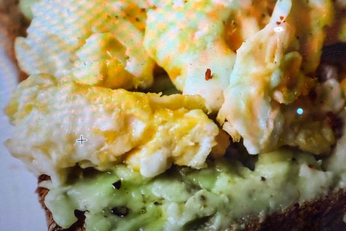 Scrambled Eggs and Avocado Sandwich