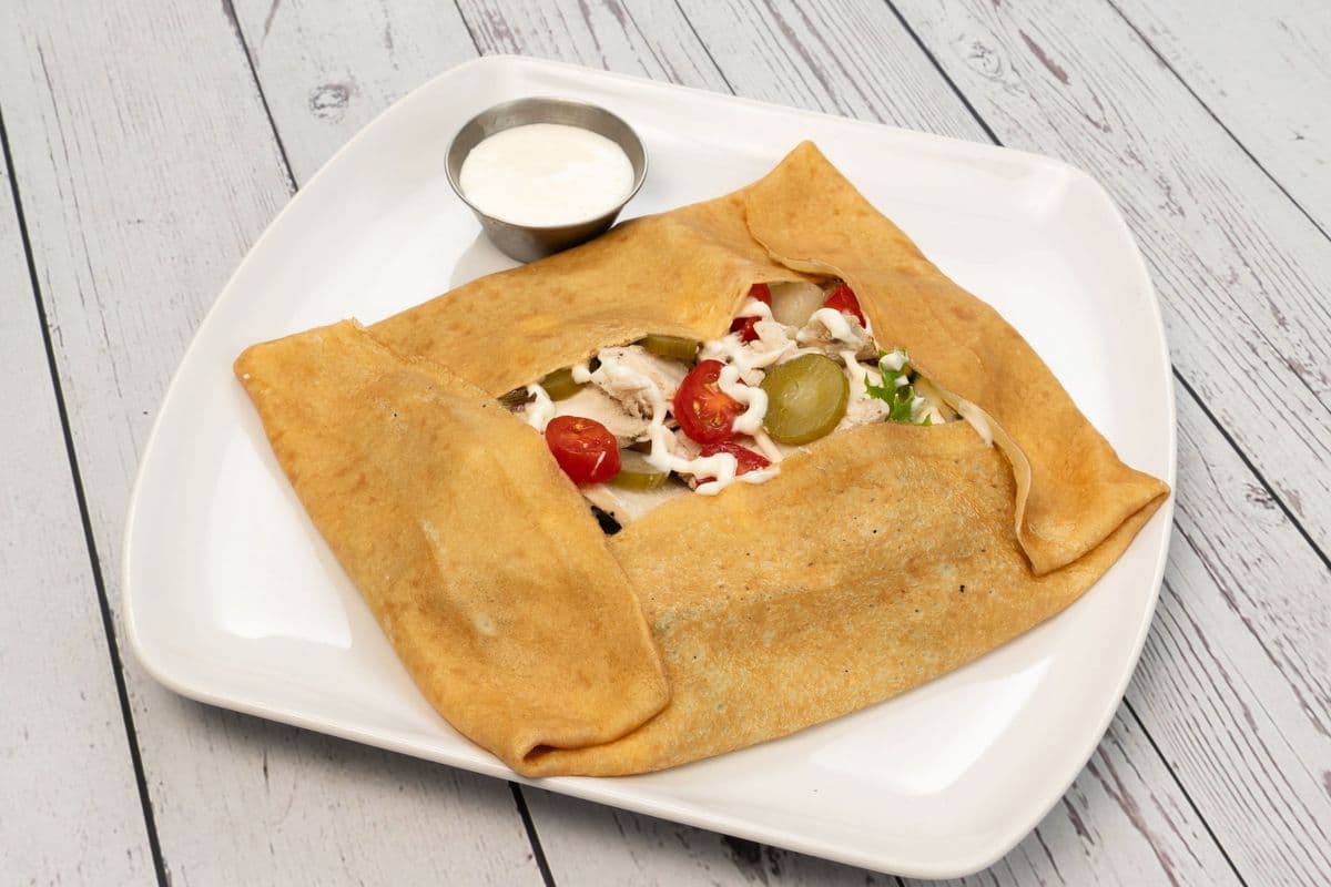 Garlic Chicken Crepe