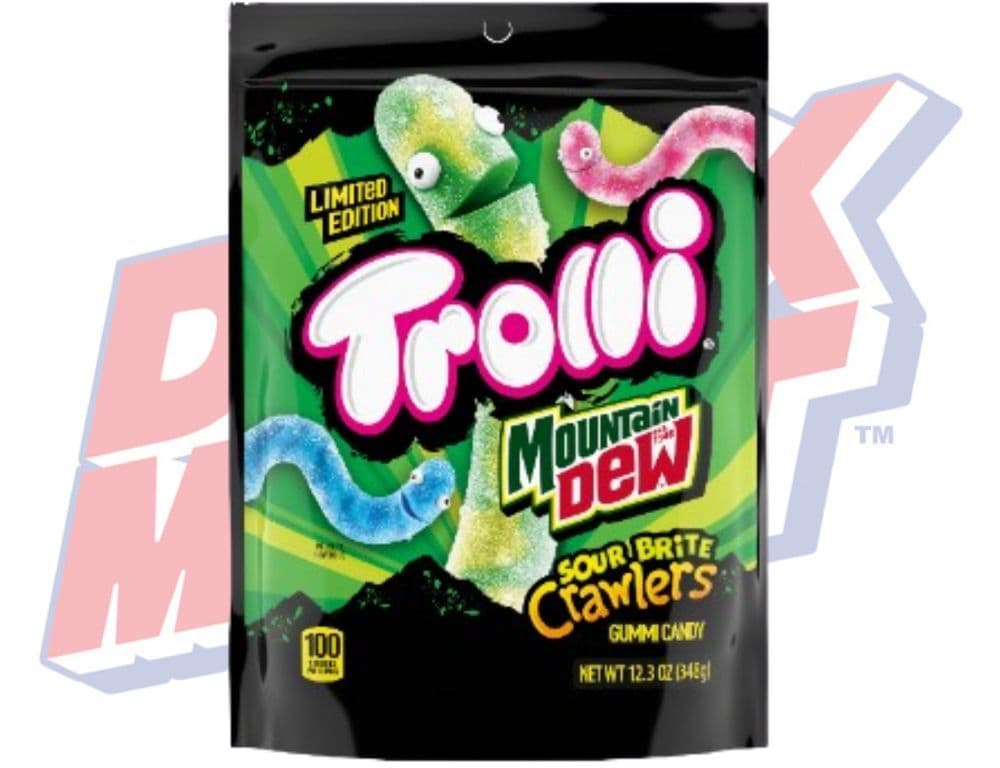 Trolli Sour Brite Crawlers Mountain Dew - 348g
