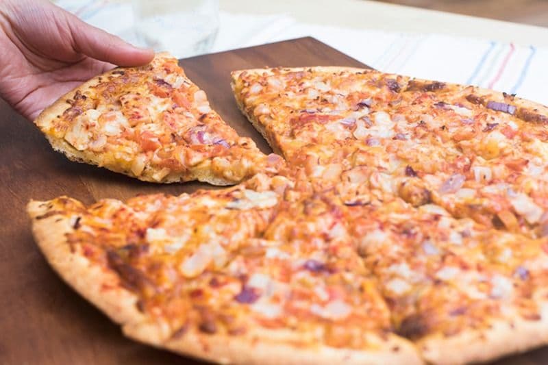 Family Size Butter Chicken Pizza