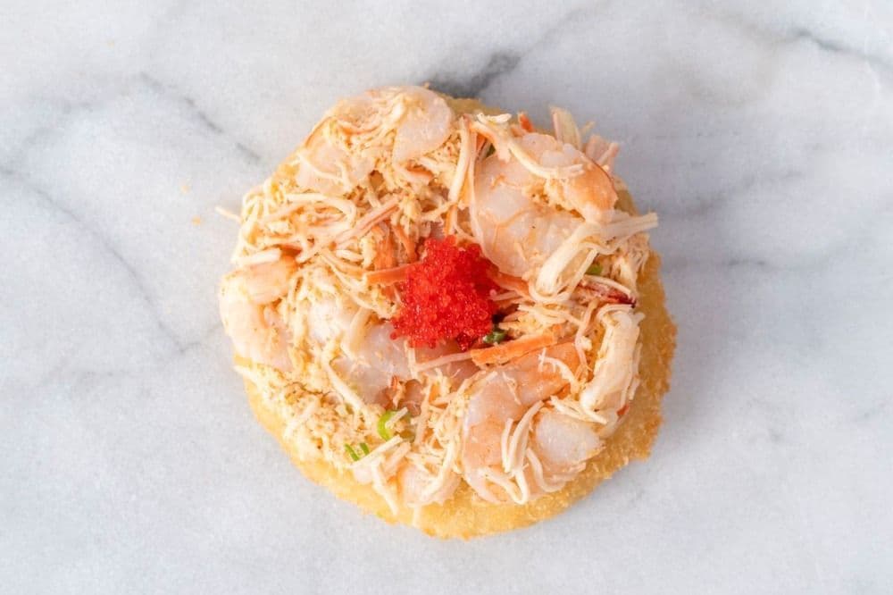 Pizza sushi fruit de mer (six mcx) / Pizza Sushi Seafood (six Pcs)