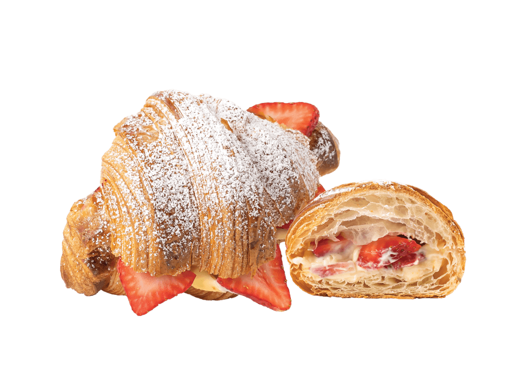 Strawberries Pastry Cream Croissant
