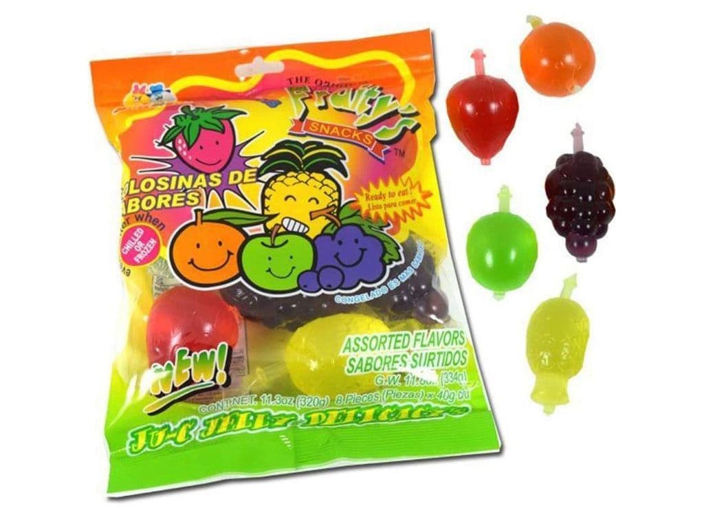 Din Don Fruity Snacks Jelly Fruit Squirters 9 Pack 360g