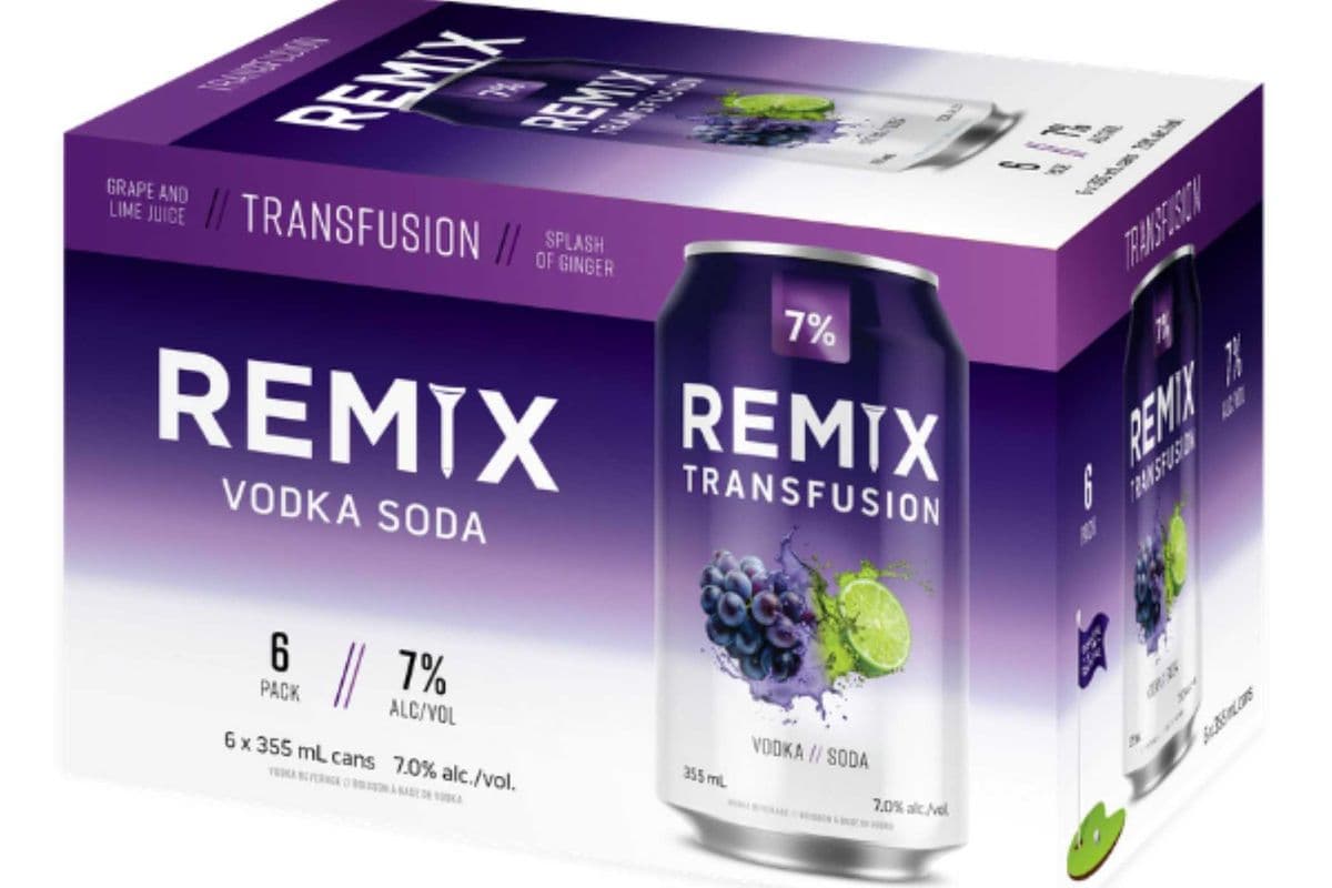 REMIX VODKA TRANSFUSION 7% - 6PC (1 x 6X355ML)
