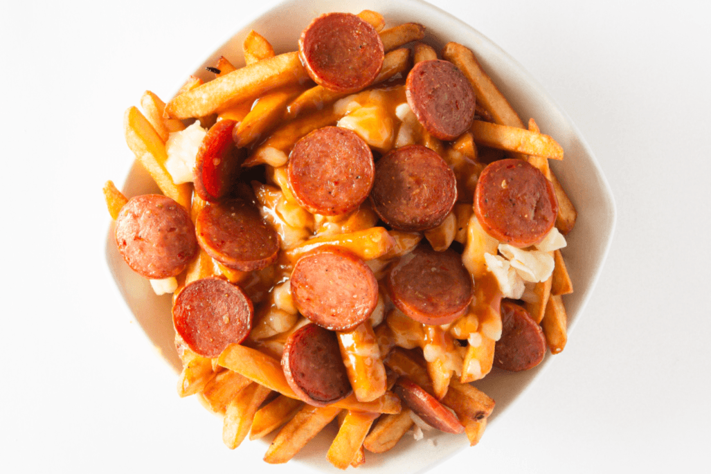 Petite poutine aux saucisses italiennes