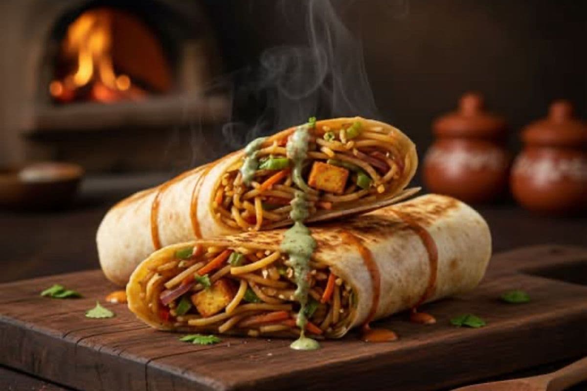 Indian Style Noodle Wrap