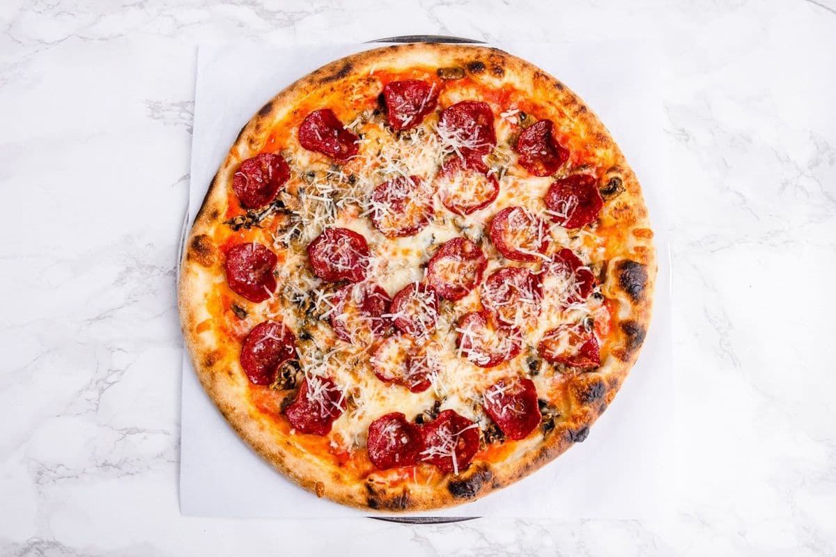 Pepperoni and Mushroom Pizza