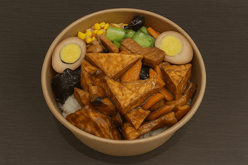 Braise Tofu Rice  / 紅燒豆腐飯 