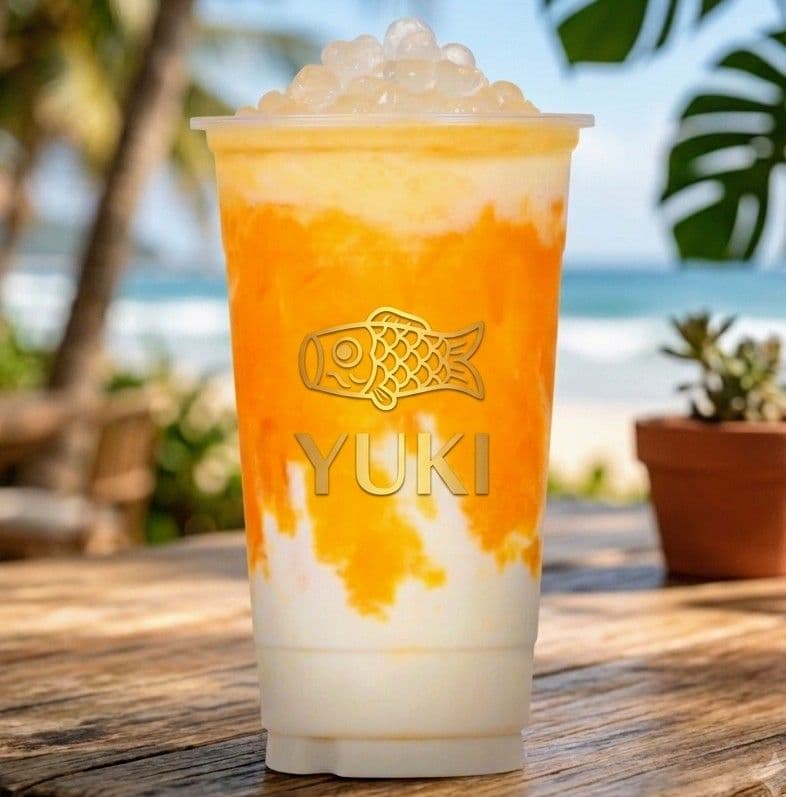 BF2. Sago mango coconut milk Tea