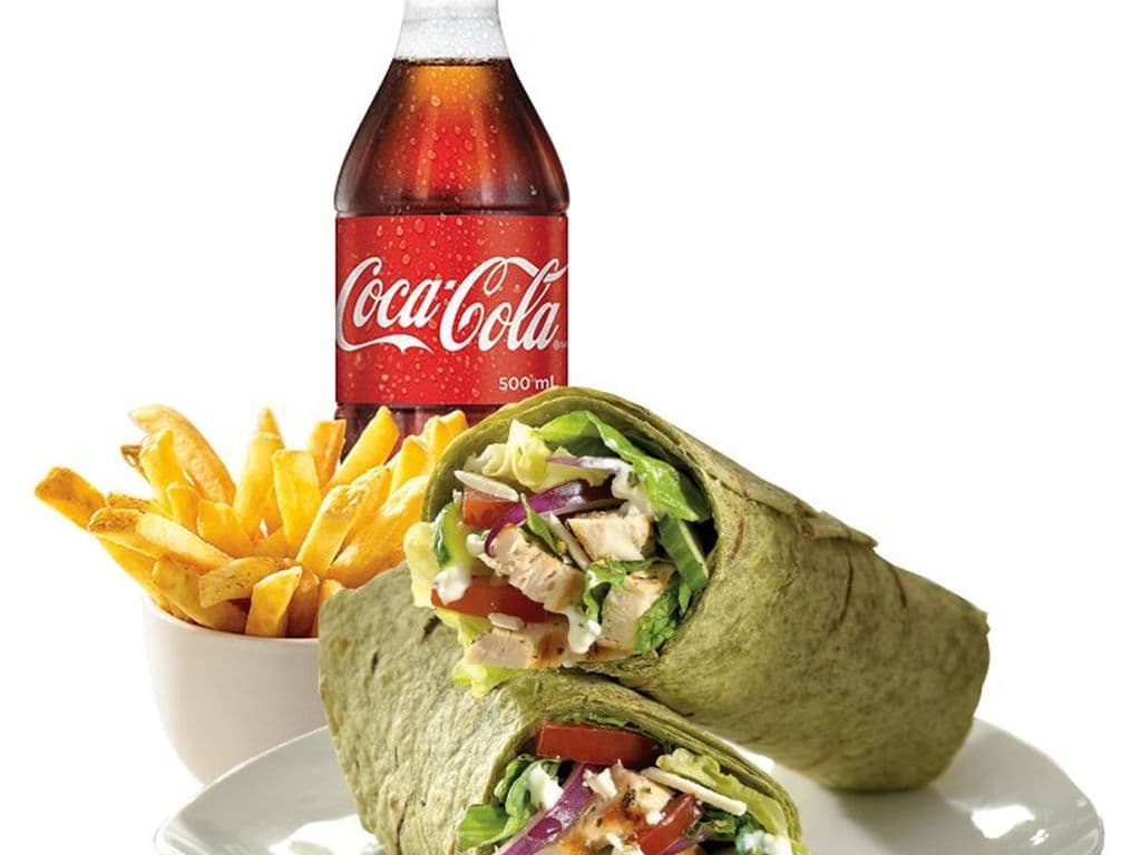 Chicken Greek Wrap Combo 