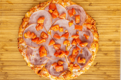 Ham and Fresh Tomatoes Pizza