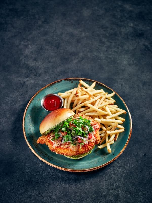 Caprese Crispy Chicken Sandwich