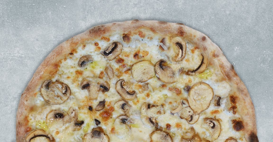 14" Medium Funghi Alfredo Pizza