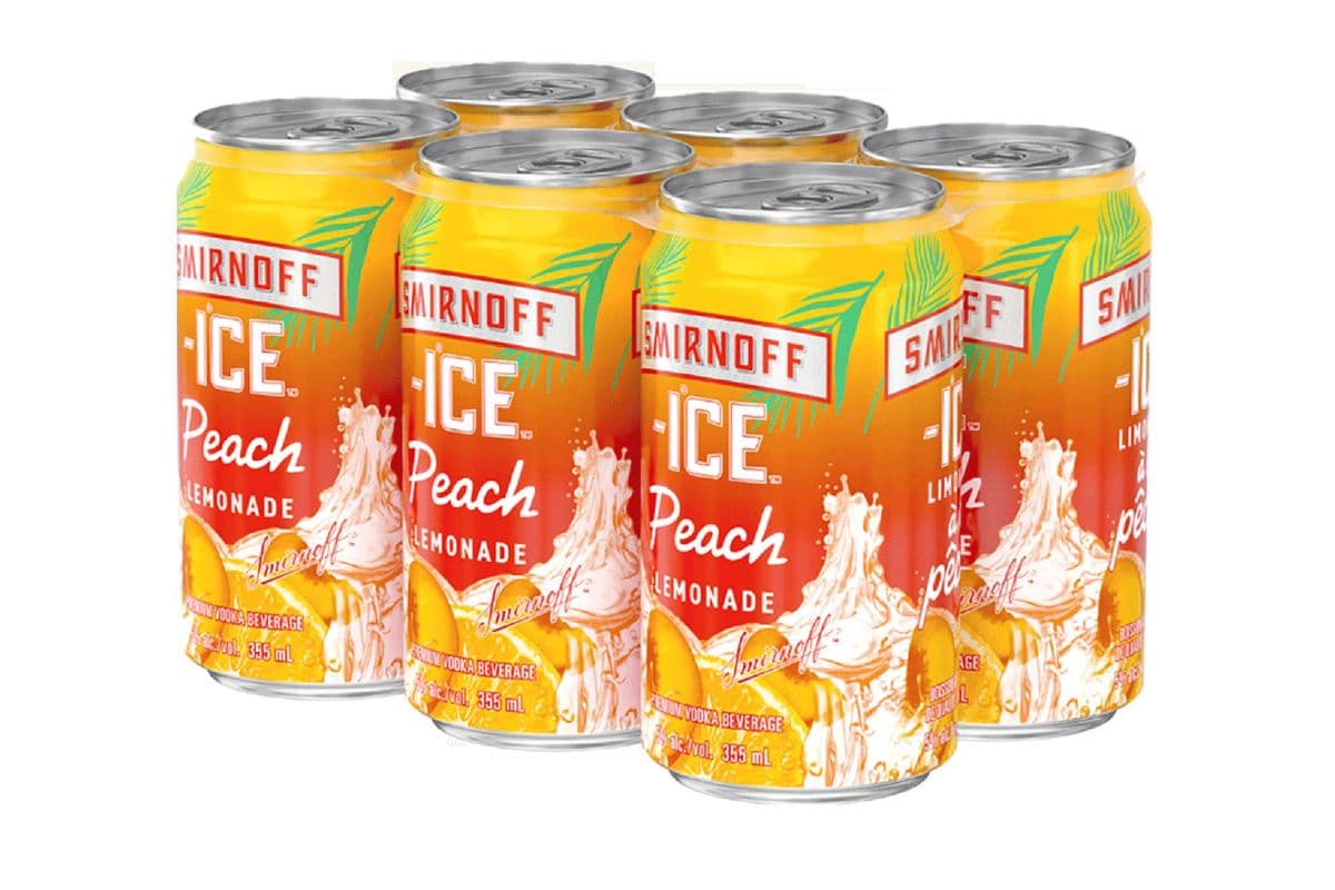 Smirnoff Ice Lemonade Peach (6 x 355 ml)