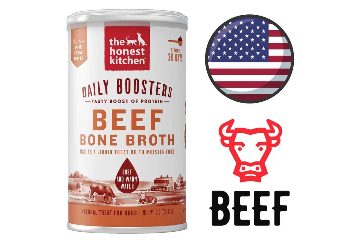 The Honest Kitchen - Beef & Turmeric Instant Bone Broth - 3.6 Oz