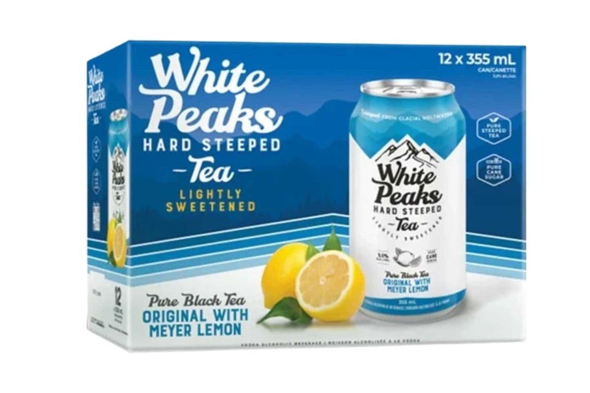 White peaks hard stepped tea (12 x 355ml)