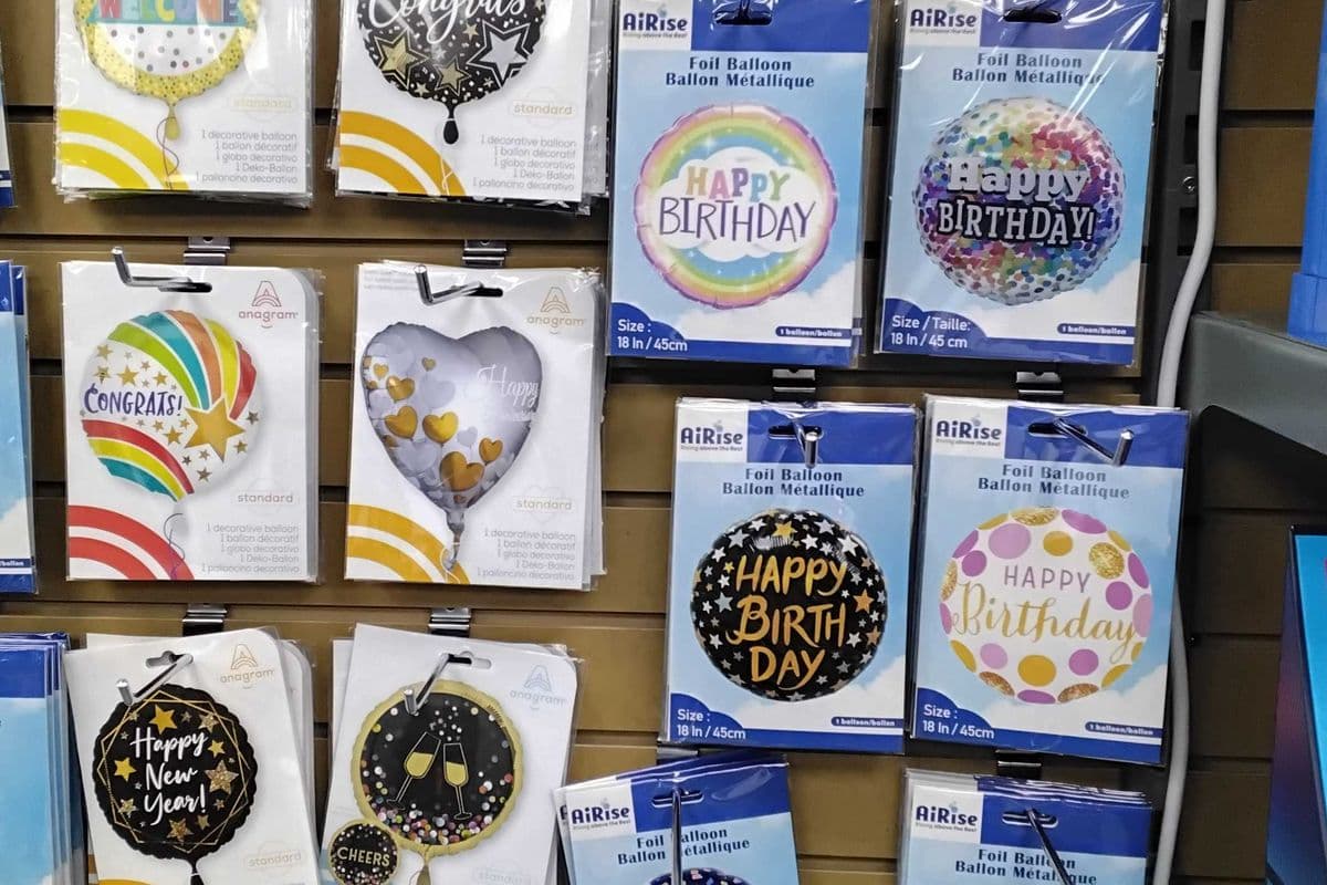 Celebration balloons.