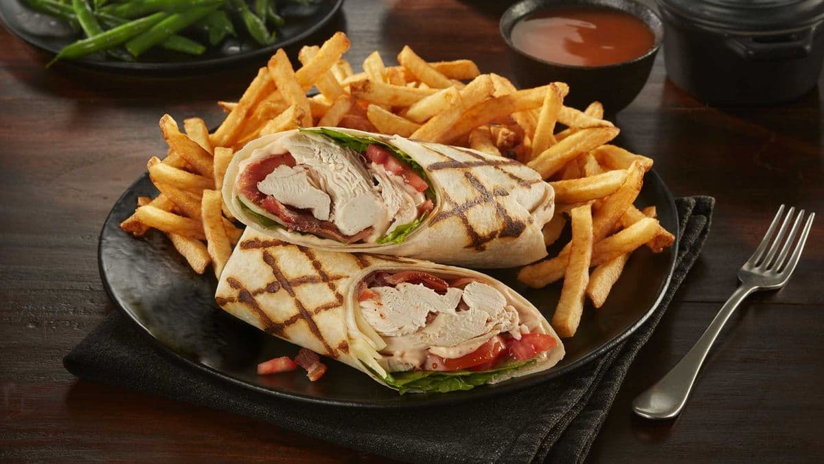 Rotisserie Chicken Club Wrap