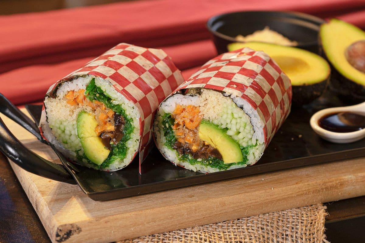 Veggie Sushi Burrito Combo