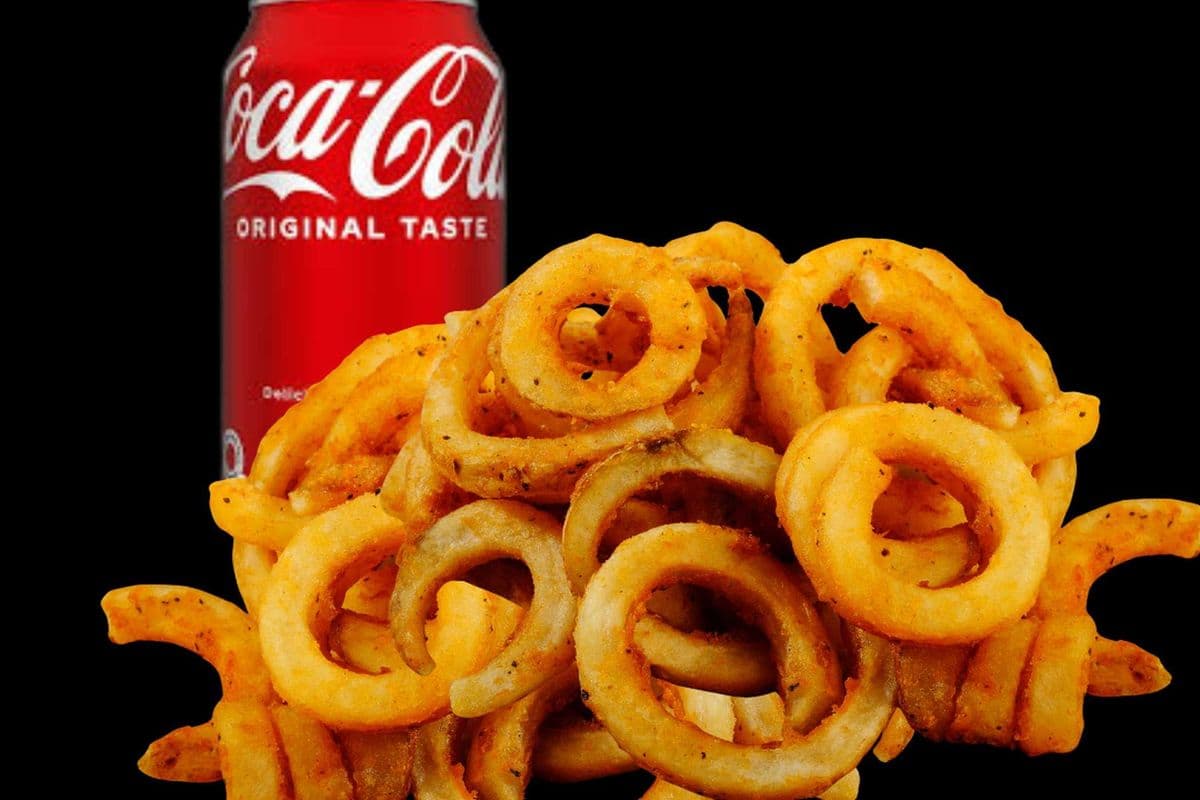 Curly Fries and Pop