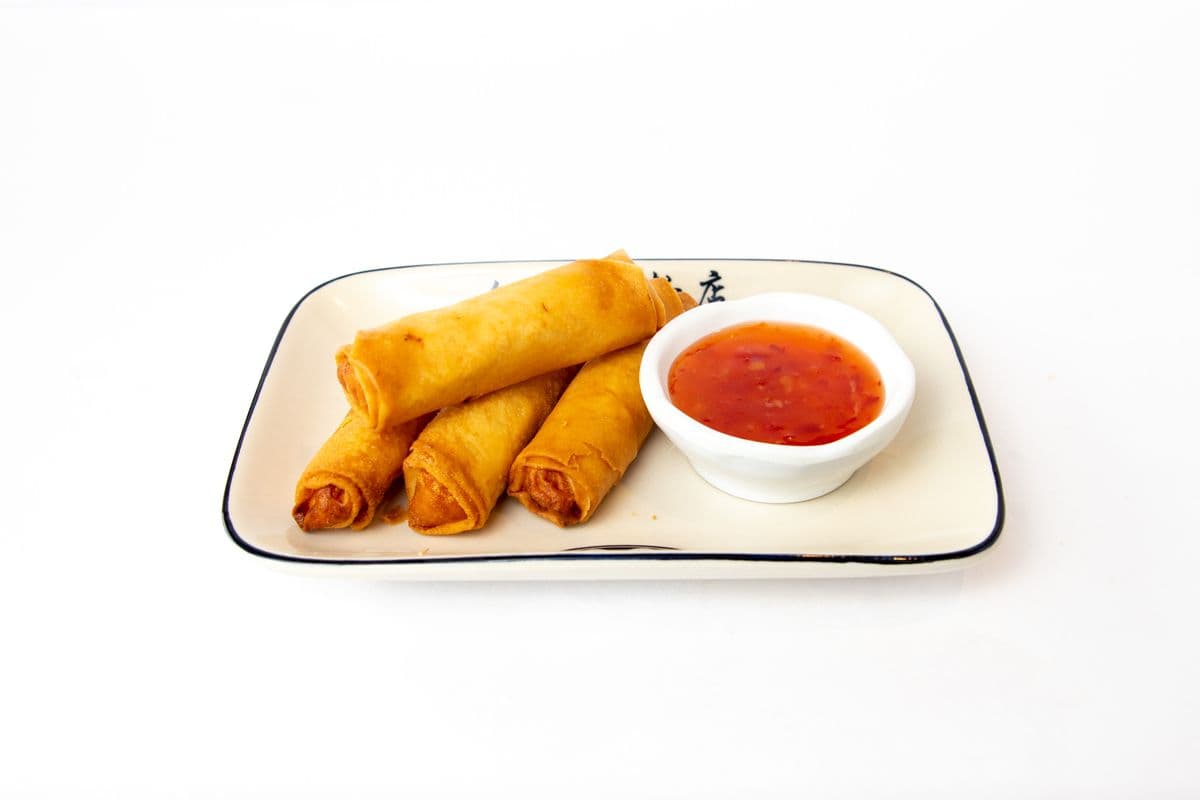 S18 Crispy Shrimp Rolls with Thai Sauce (4 Rolls) (脆皮炸蝦卷)