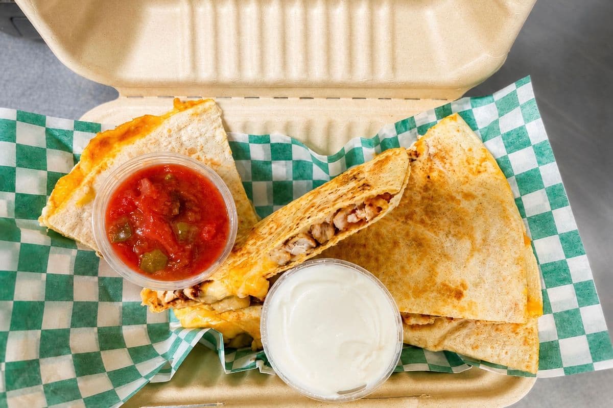 Chicken and Cheese Quesadilla