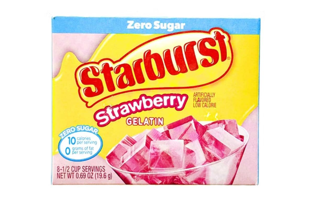 Starburst Strawberry Zero Sugar Gelatin