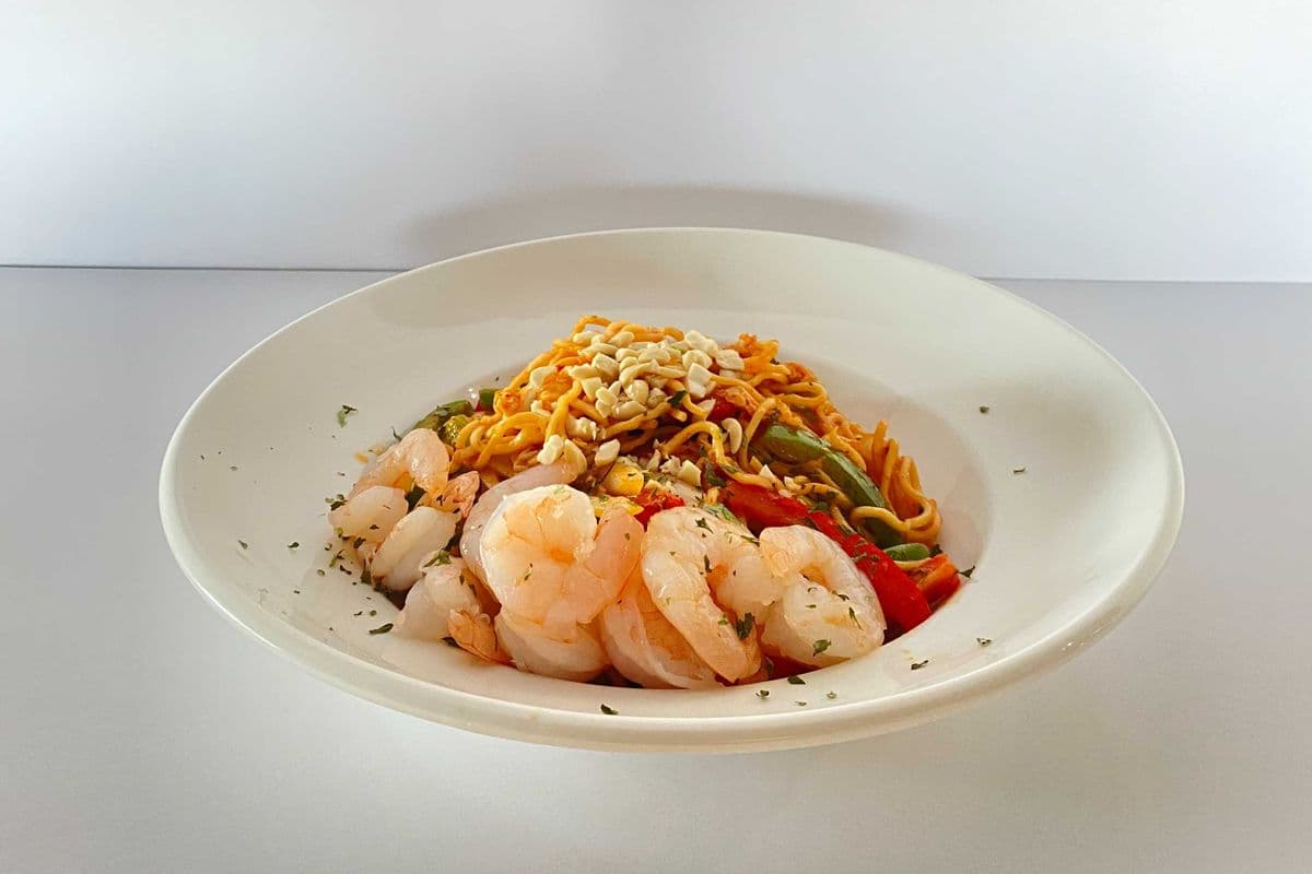 Nouilles sautées aux crevettes / Shrimp Fried Noodles