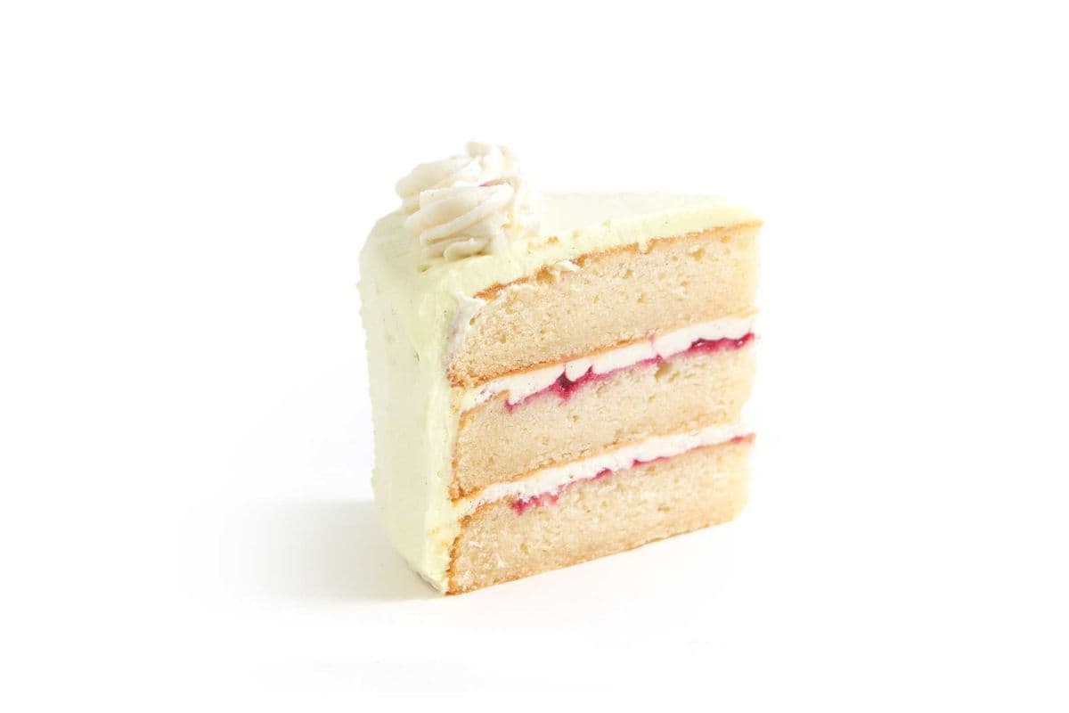 Nut Free Lemon Raspberry Cake Slice (100g)