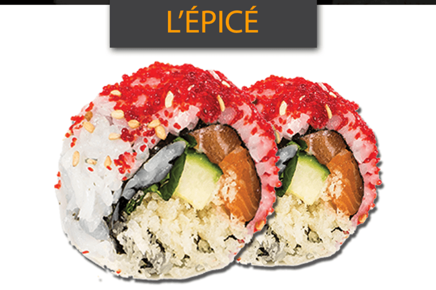 Rouleau de maki au saumon épicé / Spicy Salmon Maki Roll
