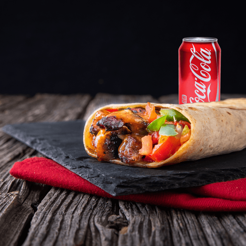 Duo Wrap escalope de poulet avec Boisson 355 ml / Duo Chicken Escalope Wrap with 355ml Drink